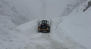 Hakkari-Şırnak kara yoluna çığ düştü
