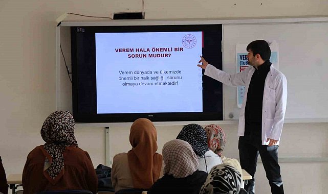 Halk Eğitim Merkezi kursiyerlerine verem eğitimi