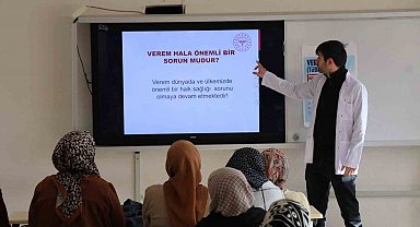 Halk Eğitim Merkezi kursiyerlerine verem eğitimi