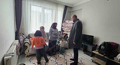 Hasköy'de 4 çocuklu anneye belediye ve kaymakamlık desteği