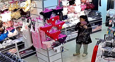 İç çamaşırı hırsızlığı kamerada: Gülerek girdiler, çalarak çıktılar