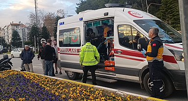 İki motosiklet çarpıştı: 1 yaralı