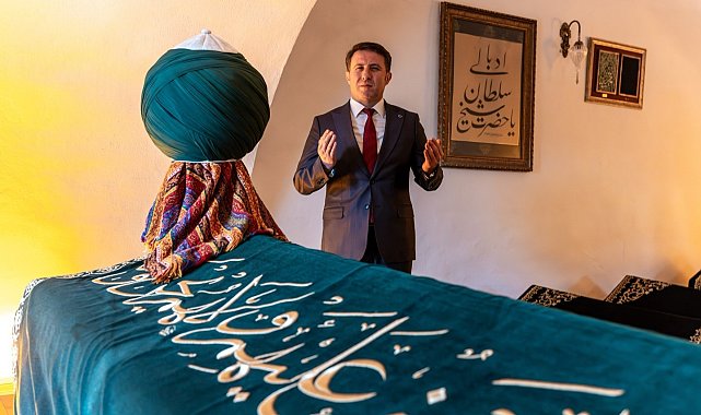 İl Emniyet Müdürü Çağlar'ın ilk durağı Şeyh Edebali Külliyesi