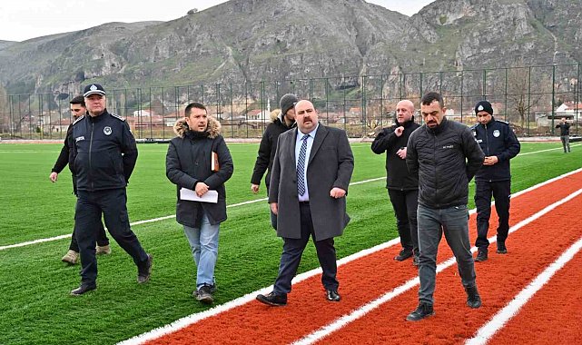 İnönü'de spor kompleksi hızla yükseliyor