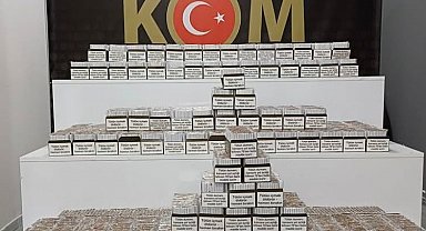 Isparta'da 40 bin adet dolu makaron ele geçirildi