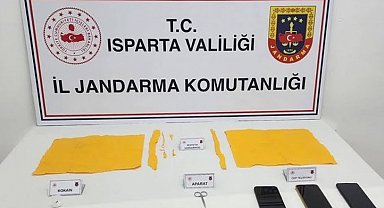 Isparta'da jandarmanın uyuşturucu operasyonunda 2 şüpheli tutuklandı
