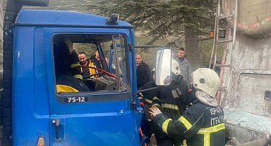 Isparta'da kamyonet ile mikser çarpıştı: 1 yaralı
