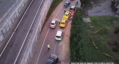 İstanbul'da dron destekli trafik uygulaması