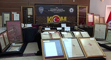 İstanbul'da tarihi eser kaçakçılığına darbe: Osmanlı Dönemine ait kalkan ve miğfer grubu ve binlerce eser ele geçirildi