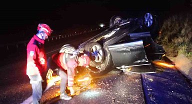 İzmir-İstanbul Otoyolu'nda trafik kazası: 4 yaralı