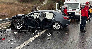 İzmir-İstanbul Otoyolu'nda zincirleme kaza: 1 ölü, 10 yaralı