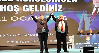 İzmir Şoförler ve Otomobilciler Esnaf Odası'nda Erkan Özkan güven tazeledi