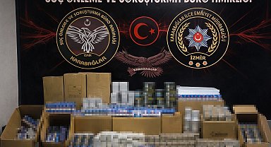 İzmir'de kaçak sigara operasyonu: 500 bin adet makaron ele geçirildi