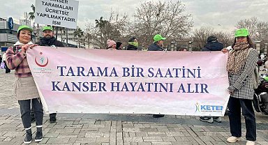 İzmir'de rahim ağzı kanserine dikkat çekmek için pedal çevrildi