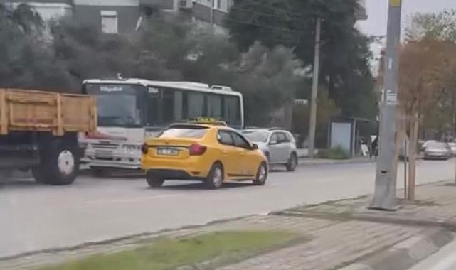 İzmir'de ters yönde giden taksi sürücüsüne ceza