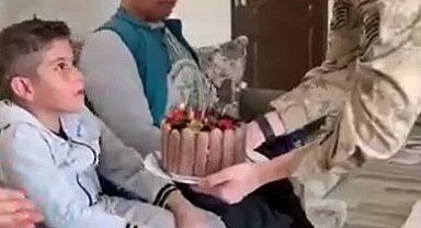 Jandarma, Doğanay'ın 10'uncu yaş gününü kutladı