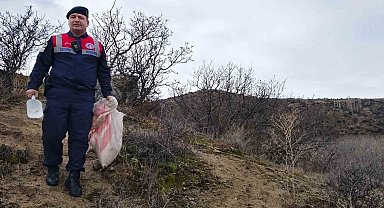 Jandarma ekipleri doğadaki canlıları unutmadı