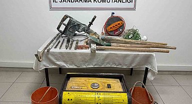 Jandarmadan Tokat'ta kaçak kazı baskını