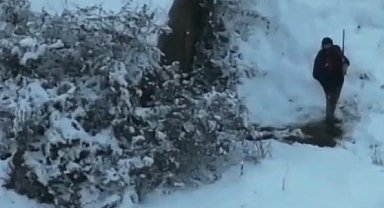 Kaçak avcılar dronla tespit edildi