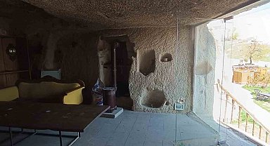 Kaçak restoran kaldırıldı, peribacalarının silüeti ortaya çıktı