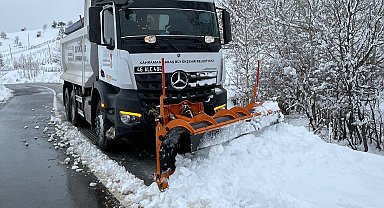 Kahramanmaraş'ta karla mücadele