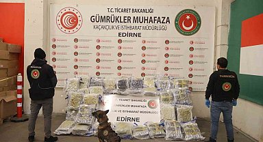 Kapıkule'de 144 kilo esrar ele geçirildi
