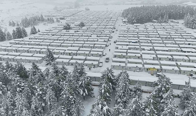 Kar kalınlığının 1 metreyi bulduğu Doğanşehir havadan görüntülendi