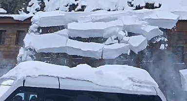 Kar temizliği sırasında facianın eşiğinden dönüldü