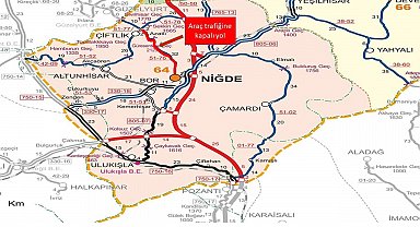 Kar ve tipi nedeniyle Niğde'de iki yol trafiğe kapatıldı