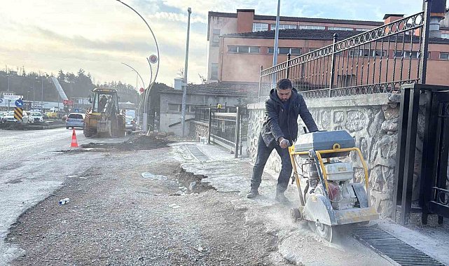 Karabük'te yol ve kaldırım seferberliği devam ediyor