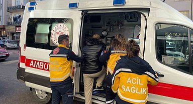 Karaman'da motosikletin çarptığı yaya yaralandı