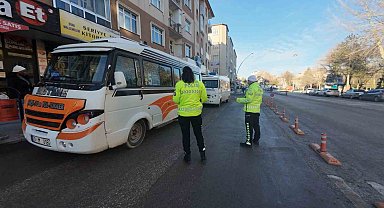 Karaman'da toplu ulaşım araçları denetlendi