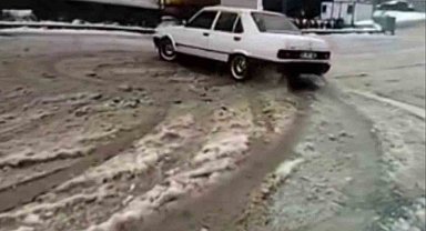 Karda drift keyfi pahalıya patladı