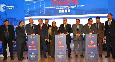 Kars'ta bin 730 konutun kuraları çekildi