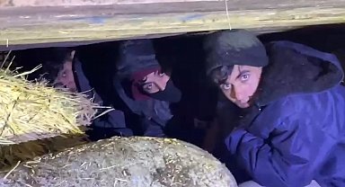 Kars'ta saman balyaları arasından kaçak göçmen çıktı: 1 tutuklama