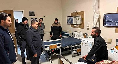 Kaymakam Bulut yeni yıla görev başındakilerle girdi