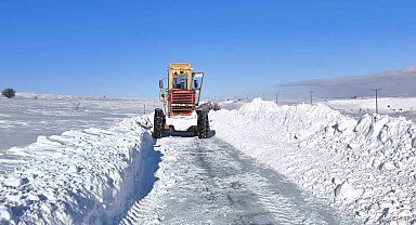 Kayseri'de 14 mahalle yolu ulaşıma kapalı