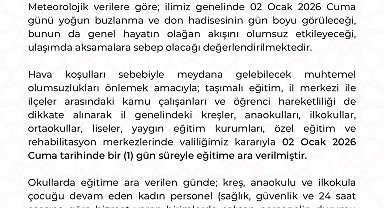 Kayseri'de eğitime kar engeli