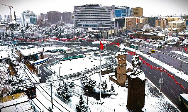 Kayseri'nin en soğuk yeri Pınarbaşı oldu