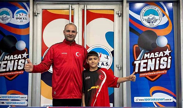 Kayserili sporcu, Masa Tenisi Millî Takımı'na çağrıldı