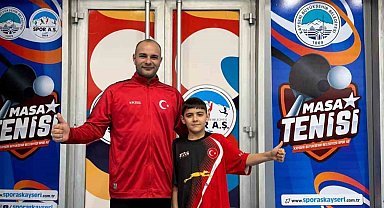 Kayserili sporcu, Masa Tenisi Millî Takımı'na çağrıldı