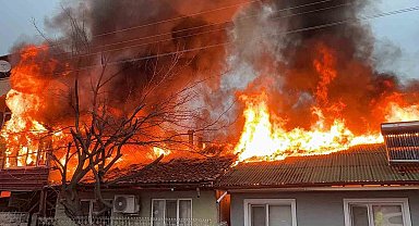 Kediler üşümesin diye yakılan soba faciaya dönüştü: İki ev küle döndü