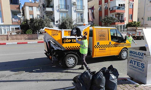 Kepez'den 2025'te, 248 bin 403 ton çöp toplandı
