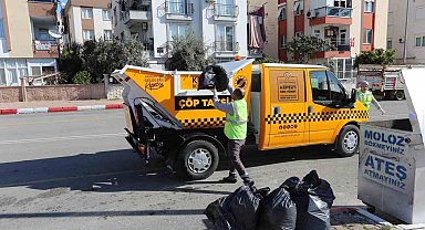 Kepez'den 2025'te, 248 bin 403 ton çöp toplandı