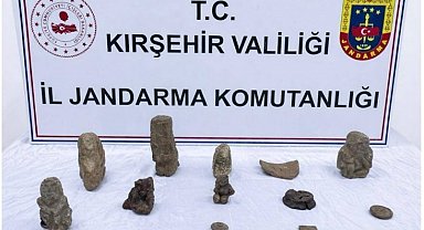 Kırşehir'de Anadolu Mirası Operasyonu: 14 adet tarihi eser ele geçirildi