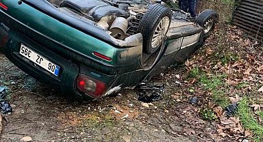 Kontrolden çıkan otomobil takla attı: 1 ölü
