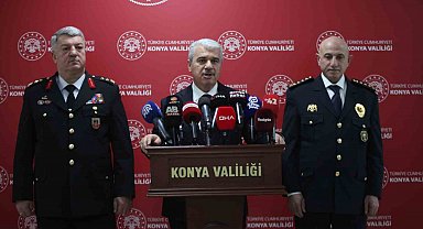 Konya Valisi Akın, 2025 yılındaki güvenlik ve asayiş olaylarını değerlendirdi