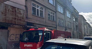 Konya'da apartmanda yangın paniği