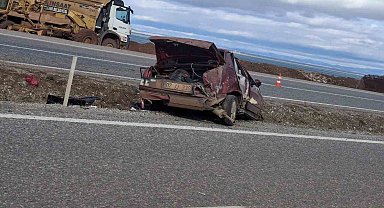 Konya'da otomobil devrildi: 2 yaralı