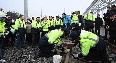 KONYARAY Banliyö Hattı'nda ray birleştirme kaynak programı yapıldı